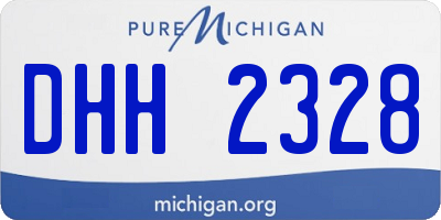 MI license plate DHH2328