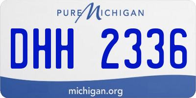 MI license plate DHH2336
