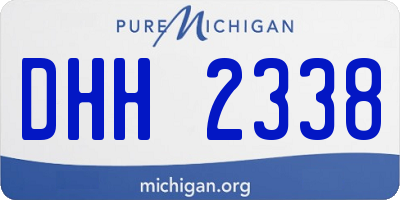 MI license plate DHH2338