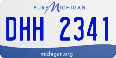 MI license plate DHH2341