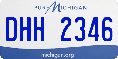 MI license plate DHH2346