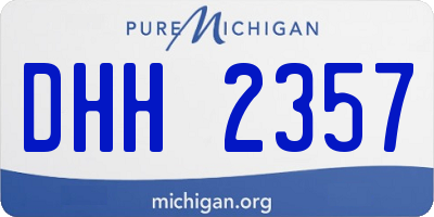 MI license plate DHH2357