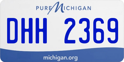 MI license plate DHH2369
