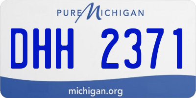 MI license plate DHH2371
