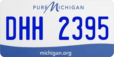MI license plate DHH2395