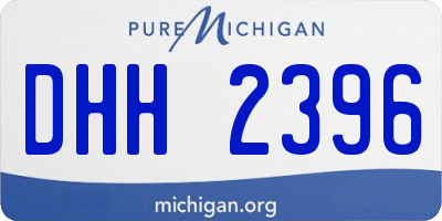 MI license plate DHH2396