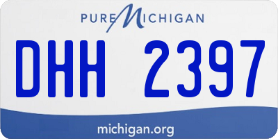 MI license plate DHH2397