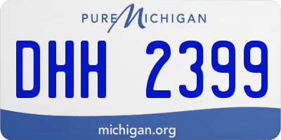 MI license plate DHH2399