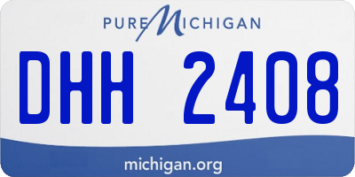 MI license plate DHH2408