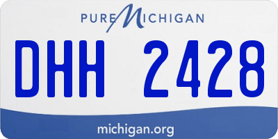 MI license plate DHH2428