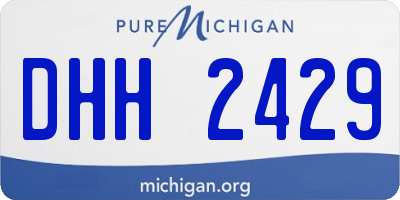 MI license plate DHH2429