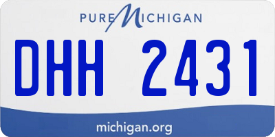 MI license plate DHH2431