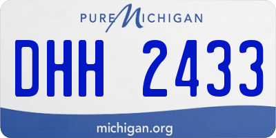 MI license plate DHH2433