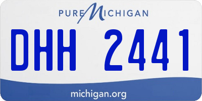 MI license plate DHH2441