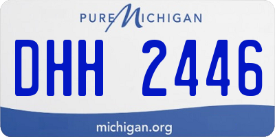 MI license plate DHH2446