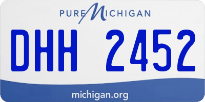 MI license plate DHH2452