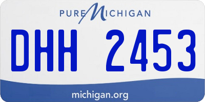 MI license plate DHH2453