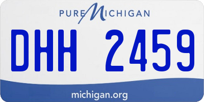 MI license plate DHH2459