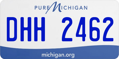 MI license plate DHH2462