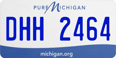 MI license plate DHH2464