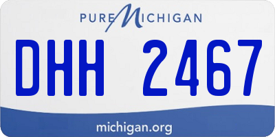 MI license plate DHH2467