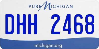 MI license plate DHH2468