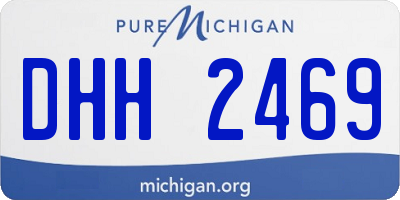 MI license plate DHH2469