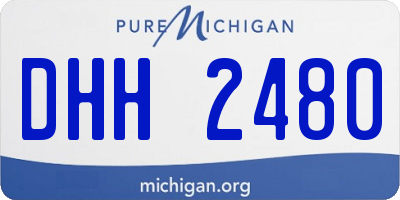 MI license plate DHH2480