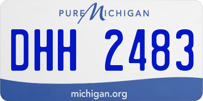 MI license plate DHH2483