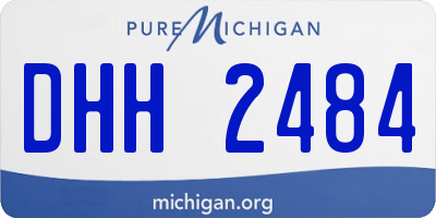 MI license plate DHH2484