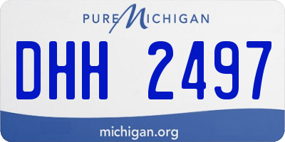 MI license plate DHH2497
