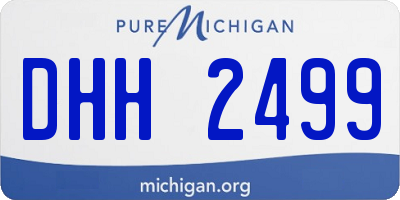 MI license plate DHH2499