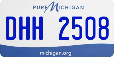 MI license plate DHH2508