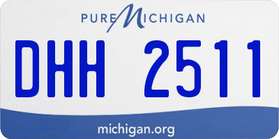 MI license plate DHH2511