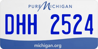 MI license plate DHH2524