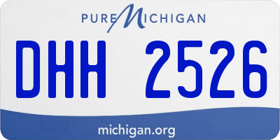 MI license plate DHH2526