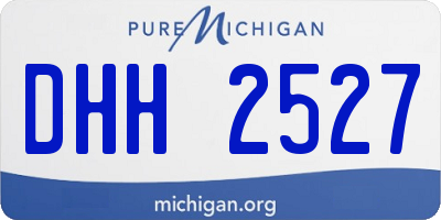 MI license plate DHH2527