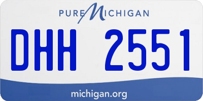 MI license plate DHH2551