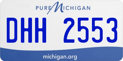 MI license plate DHH2553