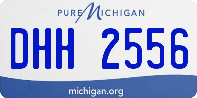 MI license plate DHH2556