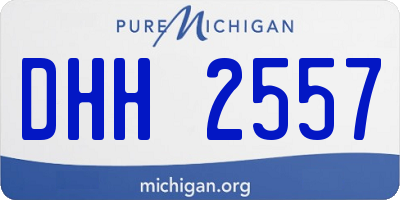 MI license plate DHH2557