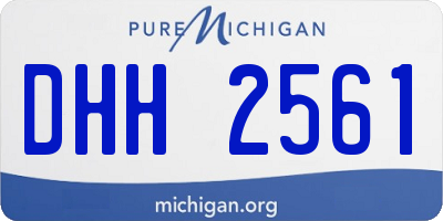 MI license plate DHH2561