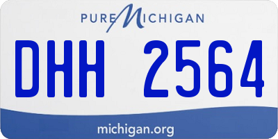 MI license plate DHH2564
