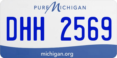 MI license plate DHH2569