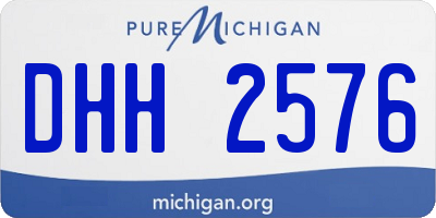 MI license plate DHH2576