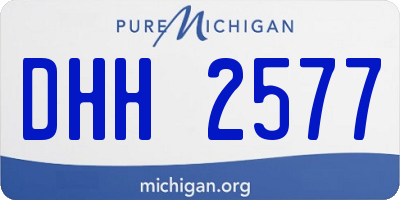 MI license plate DHH2577