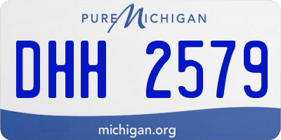 MI license plate DHH2579