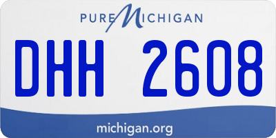 MI license plate DHH2608