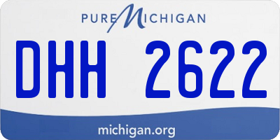 MI license plate DHH2622