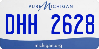 MI license plate DHH2628